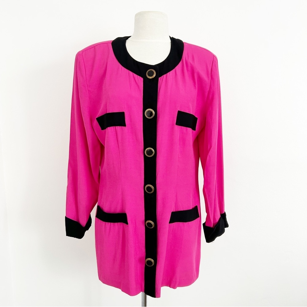 Vintage 80s/90s David Benjamin Pink Lightweight Jacket